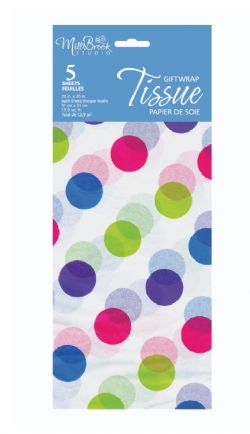 PAPIER DE SOIE BLANC MULTI CERCLES